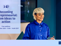 Supporting Women Entrepreneurs webinar "Becoming entrepreneurial: From ideas to action"
